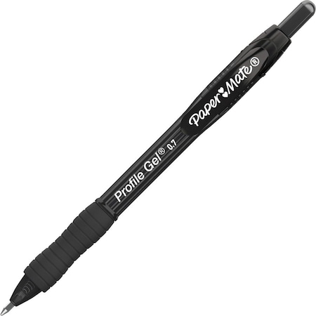 Paper Mate Gel Pen, 0.7mm Point, 3/10"Wx3/10"Lx7"H, 36/BX, Black PK PAP2095473